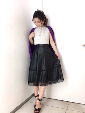 「ノースリーブニット」｜M.deux_Officialさん（レディース・152cm）の夏コーディネート