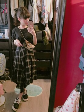 「妊娠35週」｜@Bee さん（レディース・152cm）の秋コーディネート