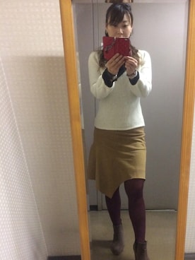 「春物」｜「アイテム（その他）」を使った、setsu さん（レディース・163cm）の冬コーディネート