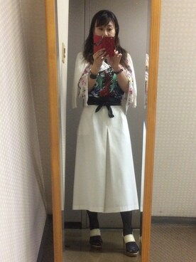 「UNTITLED（アンタイトル）のアイテム（パンツ）」を使った、setsu さん（レディース・163cm）の夏コーディネート