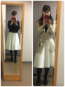 「UNTITLED（アンタイトル）のアイテム（その他アウター）」を使った、setsu さん（レディース・163cm）の秋コーディネート