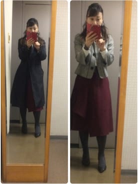 「UNTITLED（アンタイトル）のアイテム（トレンチコート）」を使った、setsu さん（レディース・163cm）の秋コーディネート