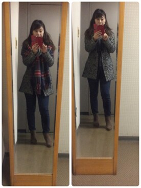 「ELLE（エル）のアイテム（ジャケット/アウター）」を使った、setsu さん（レディース・163cm）の秋コーディネート