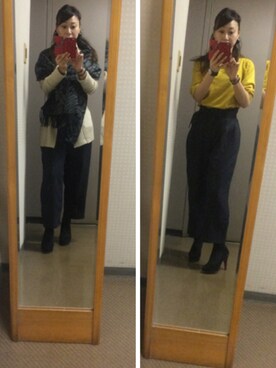 「UNTITLED（アンタイトル）のアイテム（その他アウター）」を使った、setsu さん（レディース・163cm）の秋コーディネート