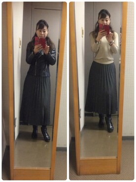 「COMME CA DU MODE（コムサデモード）のアイテム（Tシャツ/カットソー）」を使った、setsu さん（レディース・163cm）の秋コーディネート