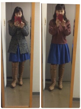 「ELLE（エル）のアイテム（ジャケット/アウター）」を使った、setsu さん（レディース・163cm）の秋コーディネート