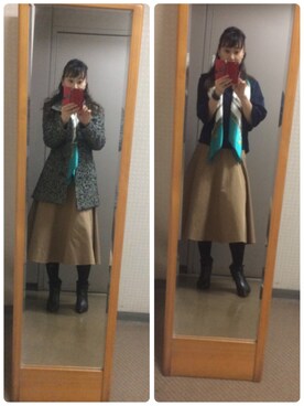 「ELLE（エル）のアイテム（ジャケット/アウター）」を使った、setsu さん（レディース・163cm）の春コーディネート
