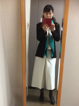 「UNTITLED（アンタイトル）のアイテム（パンツ）」を使った、setsu さん（レディース・163cm）の春コーディネート