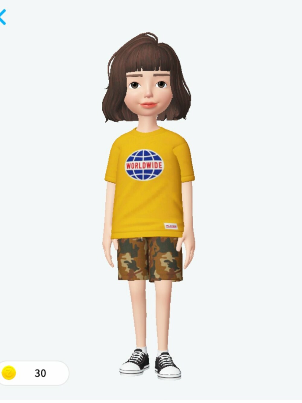 「ootd」｜「??のアイテム（Tシャツ/カットソー、イエロー系）」を使った、Vinciさん（レディース・166cm）の秋コーディネートの1枚目の写真