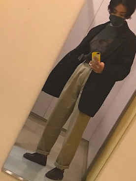 「DOCKERS（ドッカーズ）のアイテム」を使った、鶫さん（レディース・161cm）の冬コーディネート