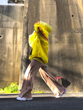 「FACETASM（ファセッタズム）のアイテム（ジャケット/アウター）」を使った、mokachinさん（レディース・158cm）の冬コーディネート