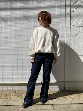 「MOUSSY（マウジー）のアイテム（ブーツ）」を使った、misakiさん（レディース・155cm）の秋コーディネート