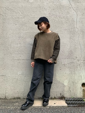 「LEE」｜misakiさん（レディース・155cm）の秋コーディネート