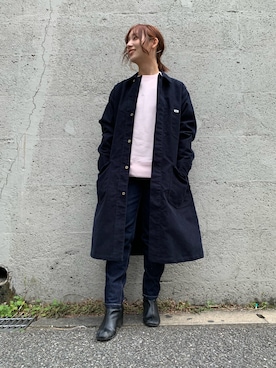 「MOUSSY（マウジー）のアイテム（ブーツ）」を使った、misakiさん（レディース・155cm）の冬コーディネート