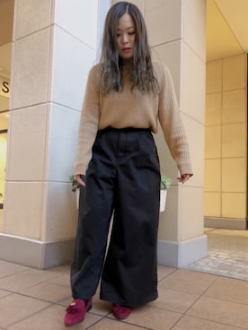 「タッセルシューズ」｜makuhariさん（レディース・155cm）の秋コーディネート