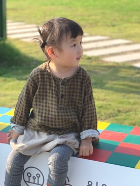 「NOのアイテム（トップス）」を使った、puchiさん（レディース・170cm）の冬コーディネート