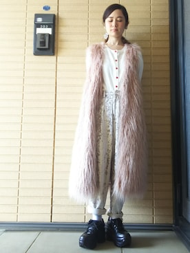 「MELLOW（メロー）のアイテム」を使った、DAJURIさん（レディース・156cm）の春コーディネート