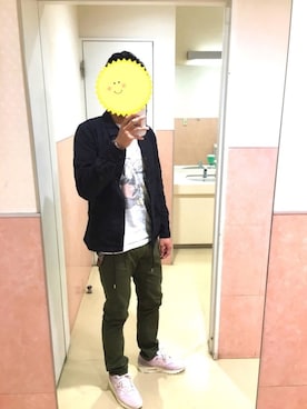 「ミッキーT」｜「アイテム（ブルゾン）」を使った、utaunekoさん（メンズ・177cm）の春コーディネート