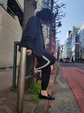 「kutir（クティール）のアイテム（ブルゾン）」を使った、kutir_menさん（メンズ・172cm）の春コーディネート