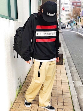 「kutir（クティール）のアイテム（財布/小物）」を使った、kutir_menさん（メンズ・172cm）の春コーディネート