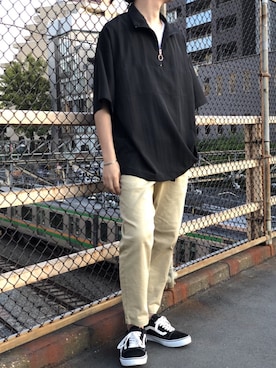 「kutir（クティール）のアイテム（その他パンツ）」を使った、kutir_menさん（メンズ・172cm）の春コーディネート