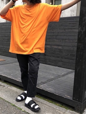 「SHAKA（シャカ）のアイテム」を使った、kutir_menさん（メンズ・172cm）の春コーディネート