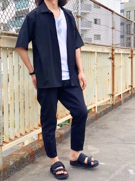 「SHAKA（シャカ）のアイテム」を使った、kutir_menさん（メンズ・172cm）の春コーディネート