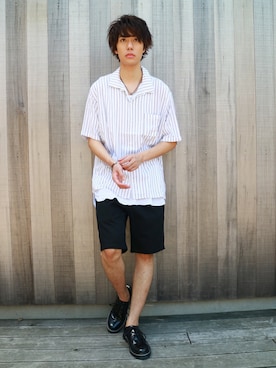 「kutir（クティール）のアイテム（その他パンツ）」を使った、kutir_menさん（メンズ・178cm）の夏コーディネート