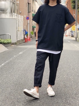 「kutir（クティール）のアイテム（その他パンツ）」を使った、kutir_menさん（メンズ・172cm）の夏コーディネート