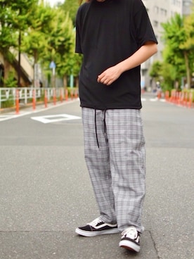 「kutir（クティール）のアイテム（その他パンツ）」を使った、kutir_menさん（メンズ・172cm）の夏コーディネート