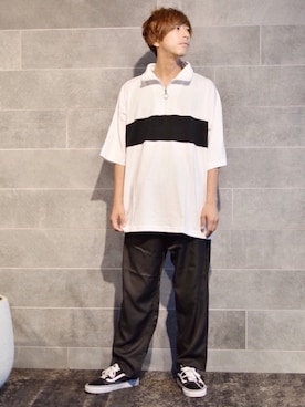 「kutir（クティール）のアイテム（その他パンツ）」を使った、kutir_menさん（メンズ・172cm）の夏コーディネート