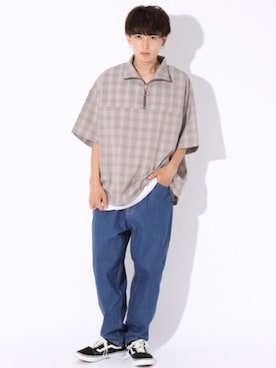 「kutir（クティール）のアイテム（その他トップス）」を使った、kutir_menさん（メンズ・175cm）の夏コーディネート