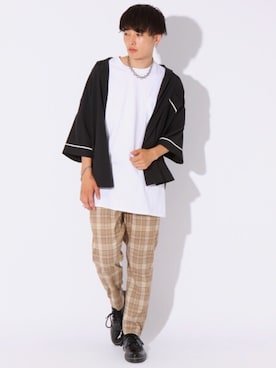 「kutir（クティール）のアイテム（その他パンツ）」を使った、kutir_menさん（メンズ・175cm）の夏コーディネート