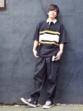 「kutir（クティール）のアイテム（デニムパンツ）」を使った、kutir_menさん（メンズ・176cm）の夏コーディネート