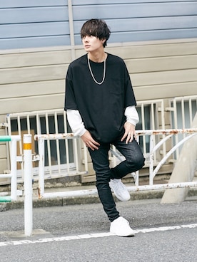 「kutir（クティール）のアイテム（アクセサリー）」を使った、kutir_menさん（メンズ・171cm）の夏コーディネート