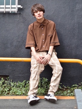 「夏のワントーンコーデ」｜kutir_menさん（メンズ・171cm）の夏コーディネート
