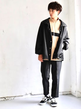 「kutir（クティール）のアイテム（ブルゾン）」を使った、kutir_menさん（メンズ・175cm）の秋コーディネート