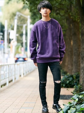 「Dr. Martens（ドクターマーチン）のアイテム（スニーカー）」を使った、kutir_menさん（メンズ・180cm）の秋コーディネート