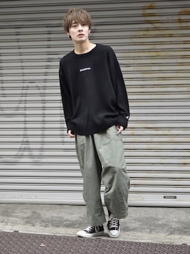 「kutir（クティール）のアイテム（ニット/セーター）」を使った、kutir_menさん（メンズ・171cm）の冬コーディネート