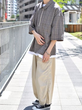 「オールスター」｜kutir_menさん（メンズ・171cm）の春コーディネート