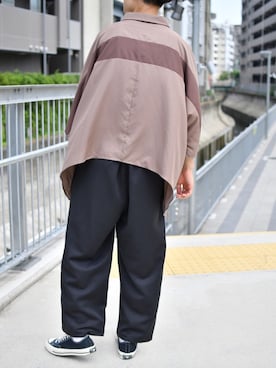 「kutir（クティール）のアイテム（パンツ）」を使った、kutir_menさん（メンズ・173cm）の夏コーディネート