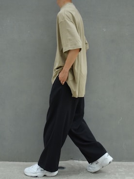 「kutir（クティール）のアイテム（その他パンツ）」を使った、kutir_menさん（メンズ・173cm）の夏コーディネート
