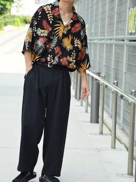 「kutir（クティール）のアイテム（その他パンツ）」を使った、kutir_menさん（メンズ・173cm）の夏コーディネート