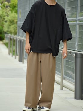 「kutir（クティール）のアイテム（その他パンツ）」を使った、kutir_menさん（メンズ・173cm）の夏コーディネート