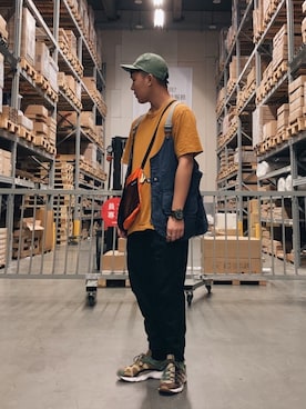 「NIKEACG」｜「アイテム（アナログ腕時計）」を使った、HNZさん（メンズ・177cm）の冬コーディネート