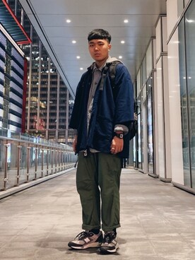 「OSHKOSH（オシュコシュ）のアイテム（ジャケット/アウター）」を使った、HNZさん（メンズ・177cm）の冬コーディネート