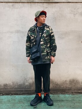 HNZさん（メンズ・177cm）の春コーディネート