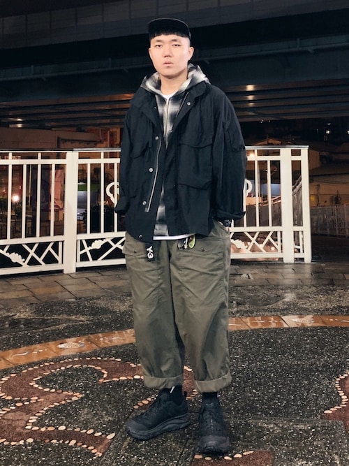 Hnz Beamsのミリタリージャケットを使ったコーディネート Wear