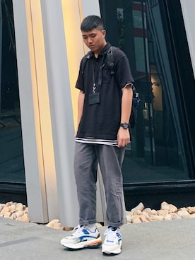 「ADER error」｜「アイテム（アナログ腕時計）」を使った、HNZさん（メンズ・177cm）の夏コーディネート