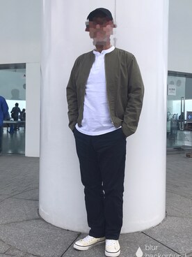 「RAGEBLUE（レイジブルー）のアイテム（ノーカラージャケット）」を使った、kohtaさん（メンズ・170cm）の春コーディネート
